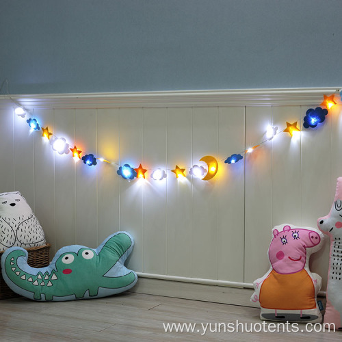 Cloud Stars Moon Hanging Ornaments LED lights